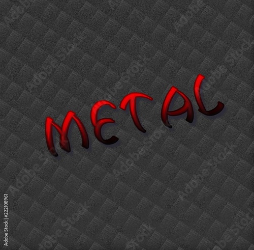 dark hand drawnd metal music themed illustration 