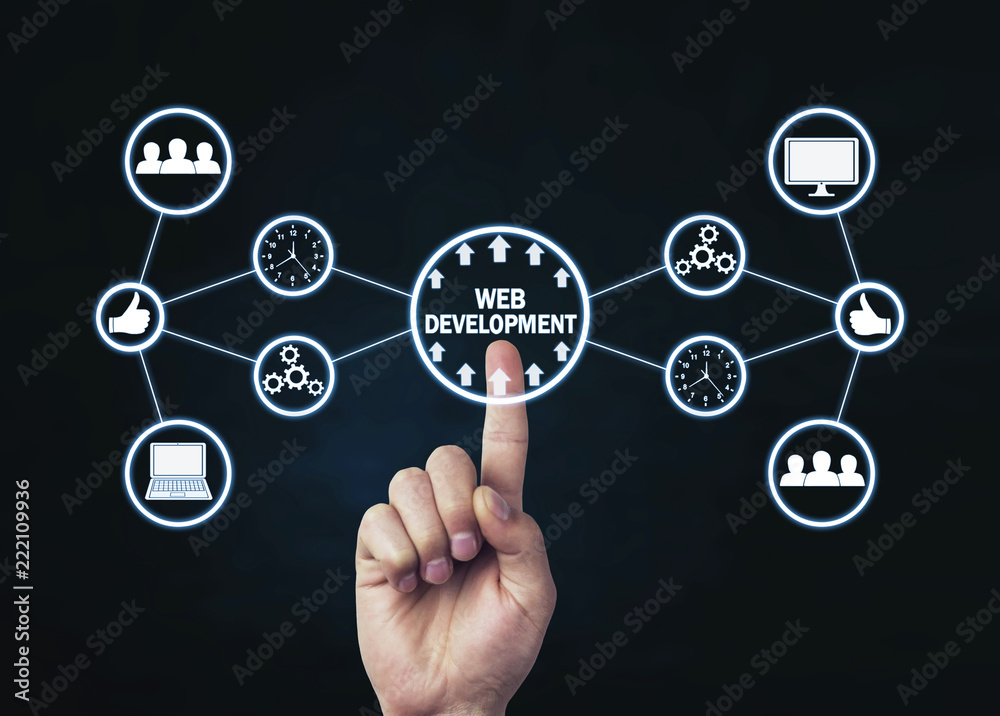 Web Development concept. Internet and Technology Web Development concept. Internet and Technology