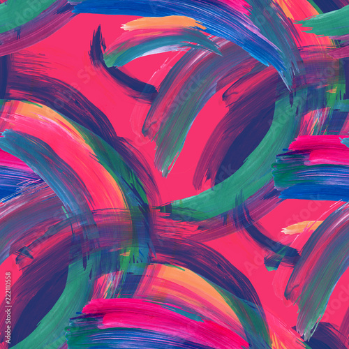 Abstract colorful brushstrokes background.