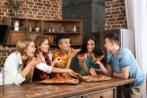 Young people having fun at ...