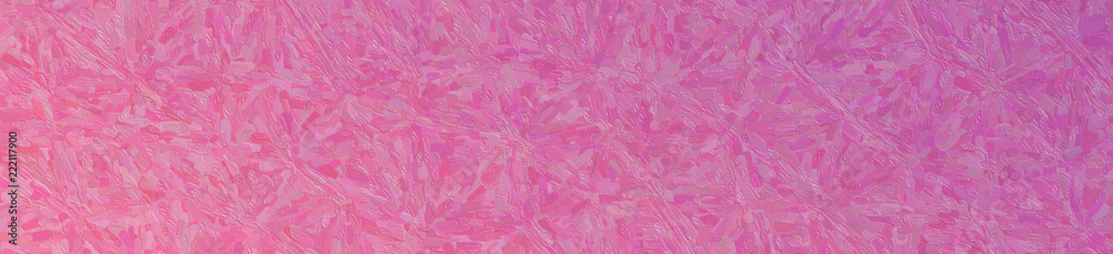Abstract illustration of Pearly purple and parrot pink Impasto with small brush strokes banner background, digitally generated.