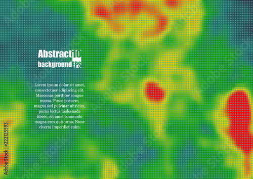 Colored heat map for temperature. Eps10 Vector illustration