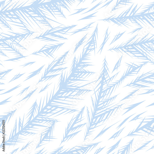 Winter frozen window seamless pattern.