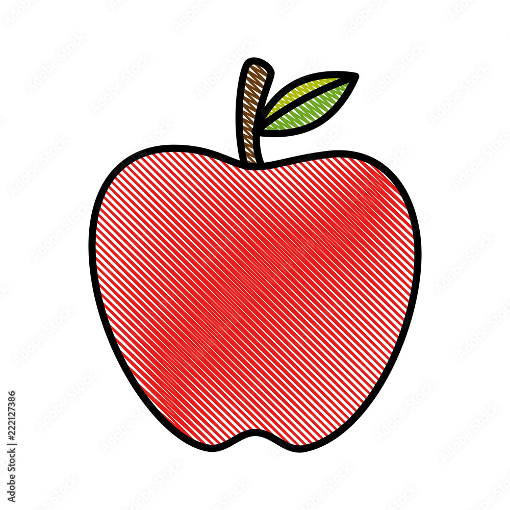 Fototapeta premium apple fresh fruit icon