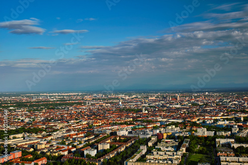 Aerial view of Munich. Munich, Bavaria, Germany © Dmitry Rukhlenko