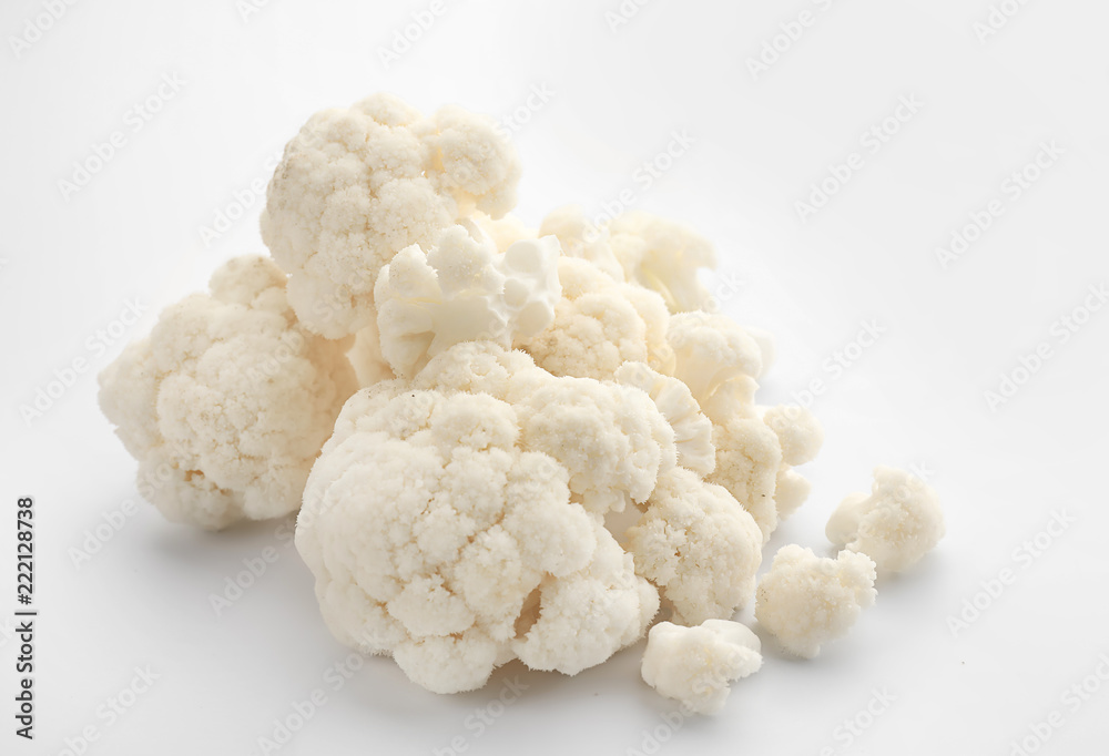 Cauliflower cabbage on white background Cauliflower cabbage on white background