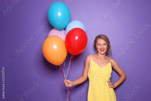 Beautiful young woman with ...