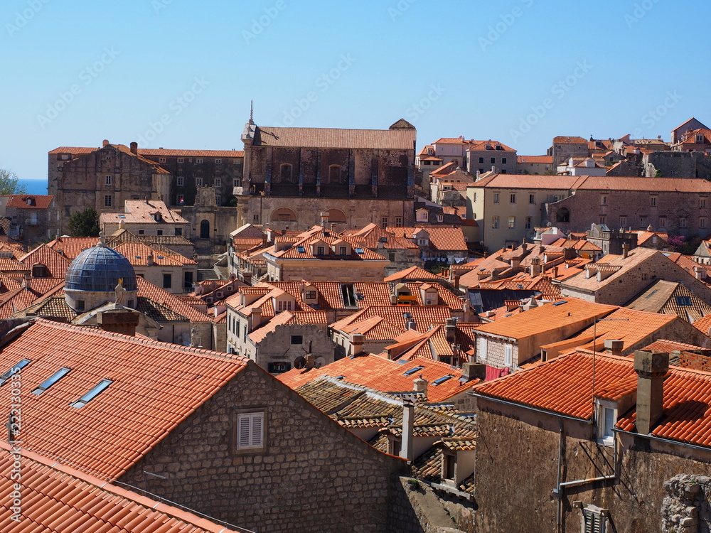 Old city rooftops Dubrovnik, Croatia