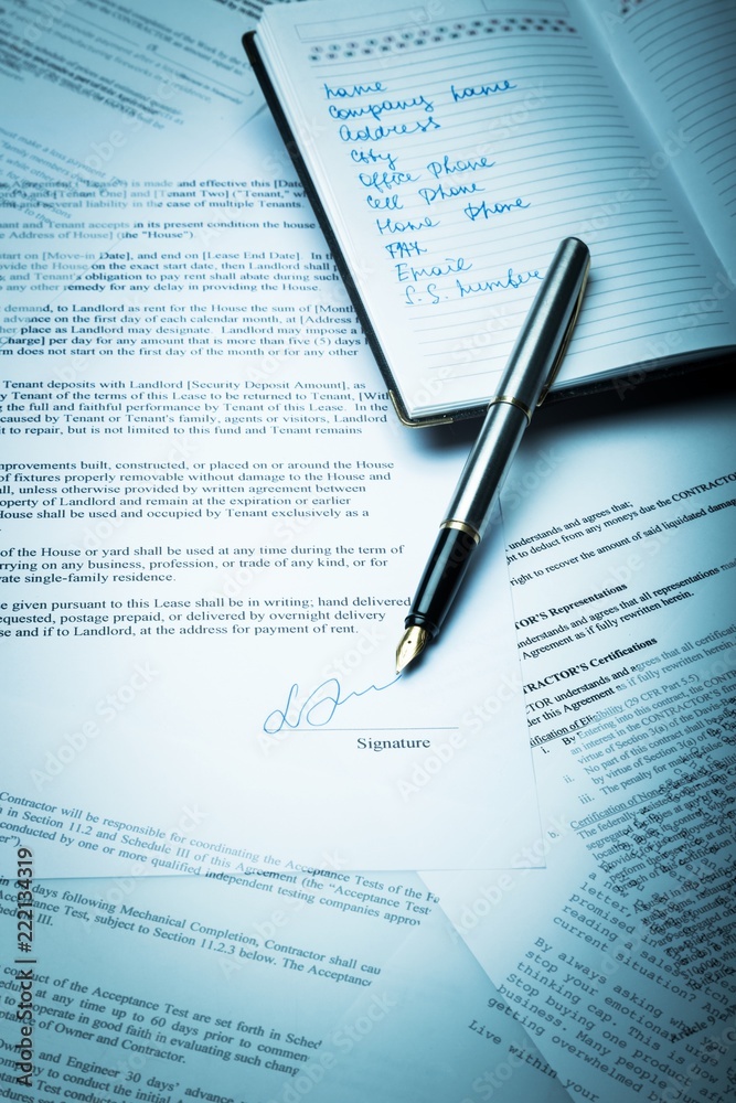 Obraz premium signature signing