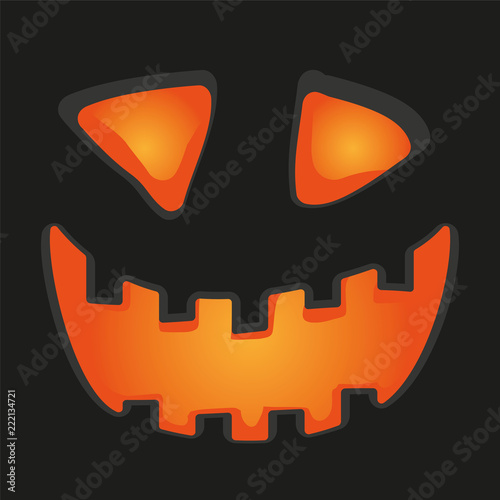 Halloween pumpkin vector background illustration.