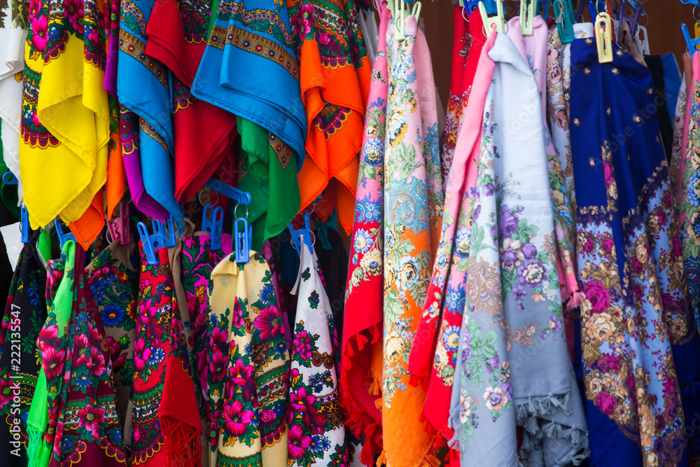 Traditional shawls from Zakopane, Poland
