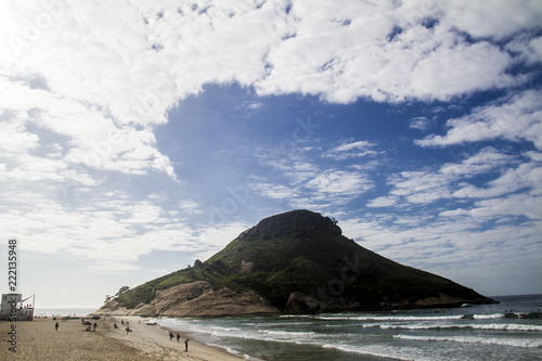 big stone by the sea