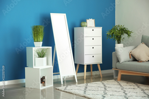 Interior of stylish room wi...