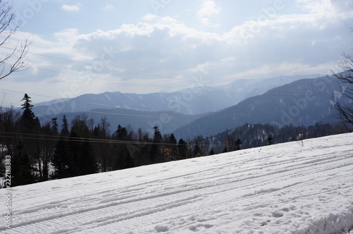winter in mountains ana travel