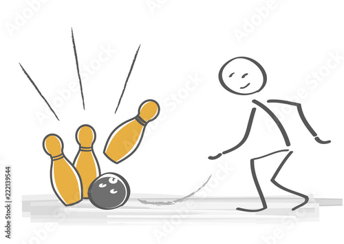 Bowling Spiel - strike