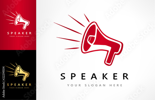 Speaker logo vector.