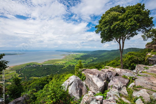 Landscape of lake in Nam-Phong national park, Khon-Kaen province, Thailand.