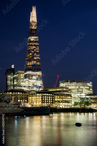 London skyline at night
