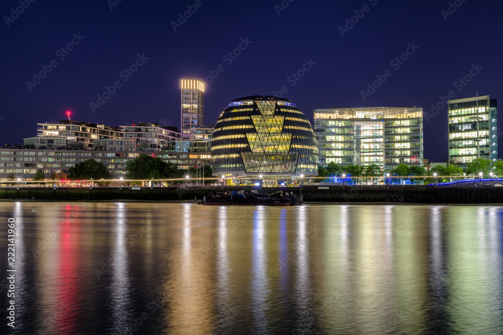 London City Hall and river Thames