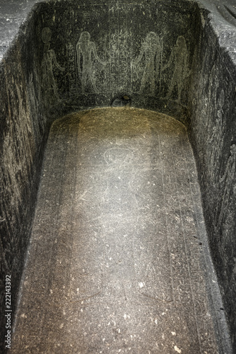 Tela Empty egyptian sarcophagus