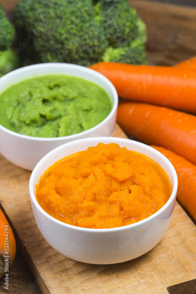 vegetable puree, carrots pureed ,Broccoli pureed vegetable puree, carrots pureed ,Broccoli pureed