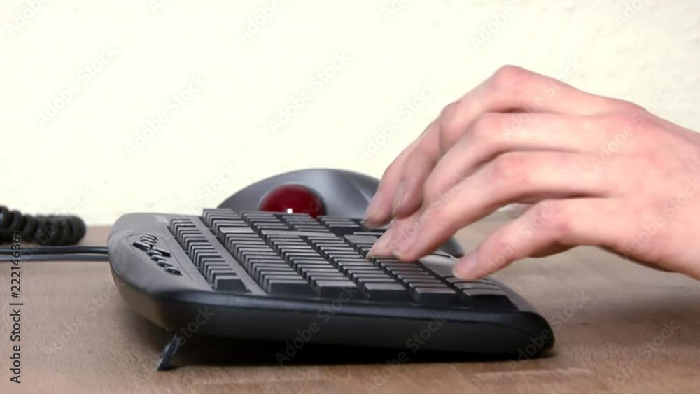Teenage girl typing on keyboard, close up shot of hands only. Teenage girl typing on keyboard, close up shot of hands only.
