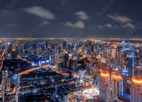 City scapes at night