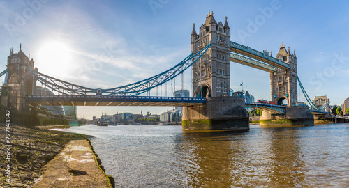 London Tower Bridge panoramic view