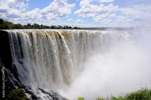 Victoria Falls waterfall between Zambia and Zimbabwe