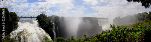 Victoria Falls waterfall between Zambia and Zimbabwe