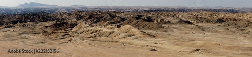 Panoramic desert landscape in Namibia