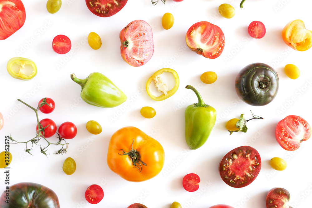 Pattern composition from vegetables, top view. Pattern composition from vegetables, top view.