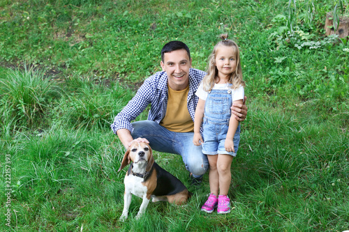 Father and his little daugh...