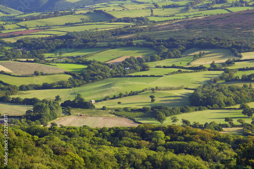 Overview of Selworthy Beacon Exmoor Somerset, England