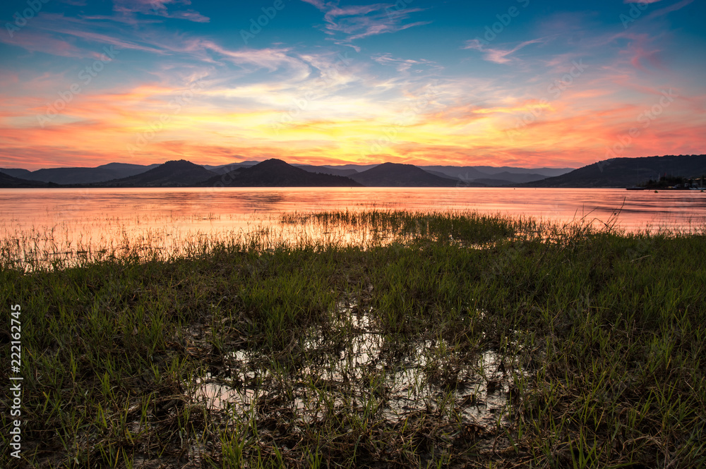 Fototapeta premium Coucher au lac