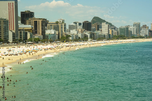 Summer days in brazilian beach (Leblon - Rio de Janeiro - Brazil) photo