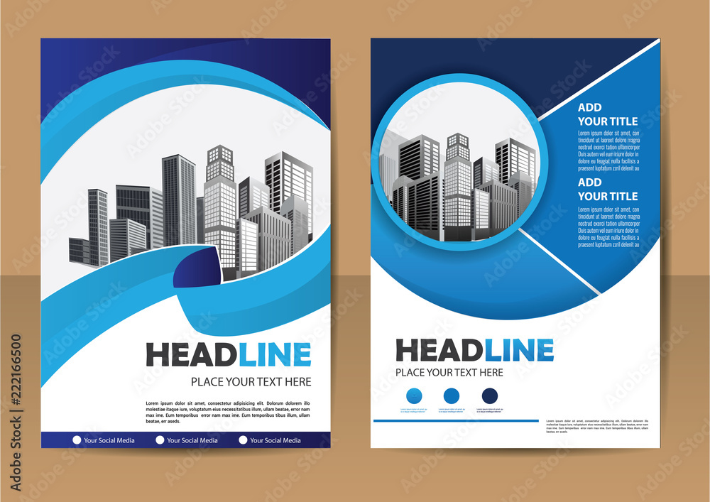 Brochure template layout, cover design annual report, magazine, flyer or booklet in A4 with blue geometric shapes on polygonal background. Brochure template layout, cover design annual report, magazine, flyer or booklet in A4 with blue geometric shapes on polygonal background.