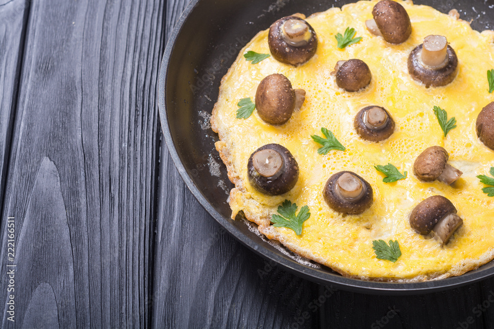 Omelette with mushroom Omelette with mushroom