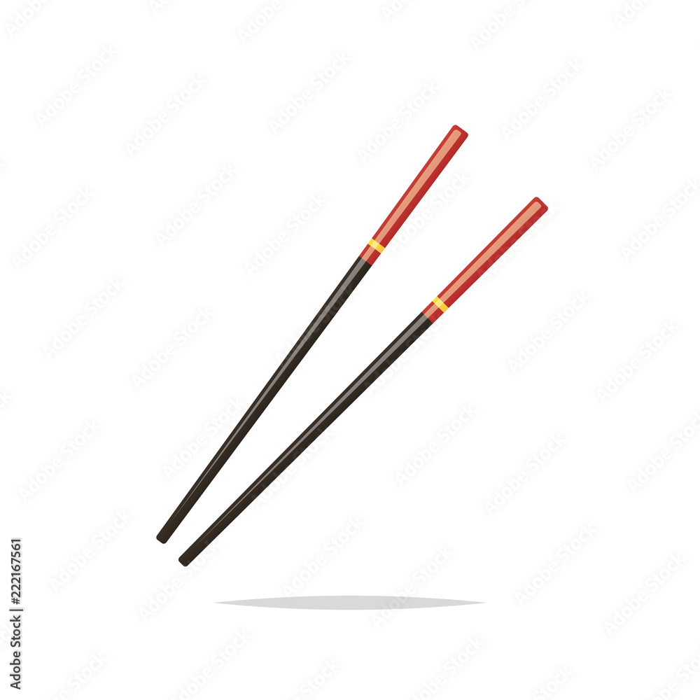 Chopsticks vector isolated