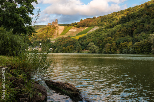 Obraz na płótnie Moselblick zur Burg Landshut w salonie