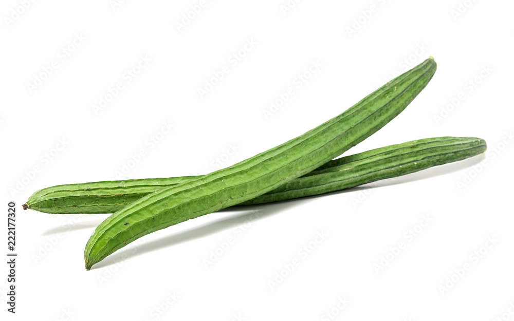 sponge gourd Asia vegetable isolated on white background sponge gourd Asia vegetable isolated on white background