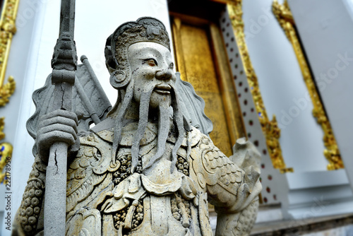 The Stone sculpture at grand palace Thailand