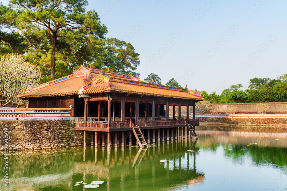 Wonderful view of Xung Khiem Pavilion, the Tu Duc Tomb Wonderful view of Xung Khiem Pavilion, the Tu Duc Tomb