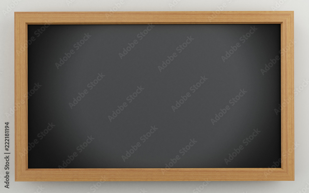 3d Empty Black Chalkboard 3d Empty Black Chalkboard