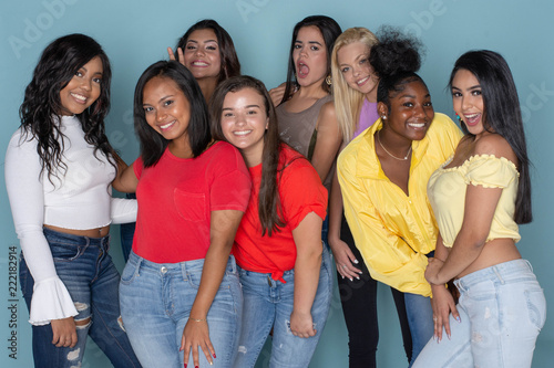 Group Of Diverse Teen Friends