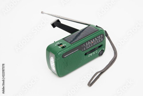 a crank radio with solar power