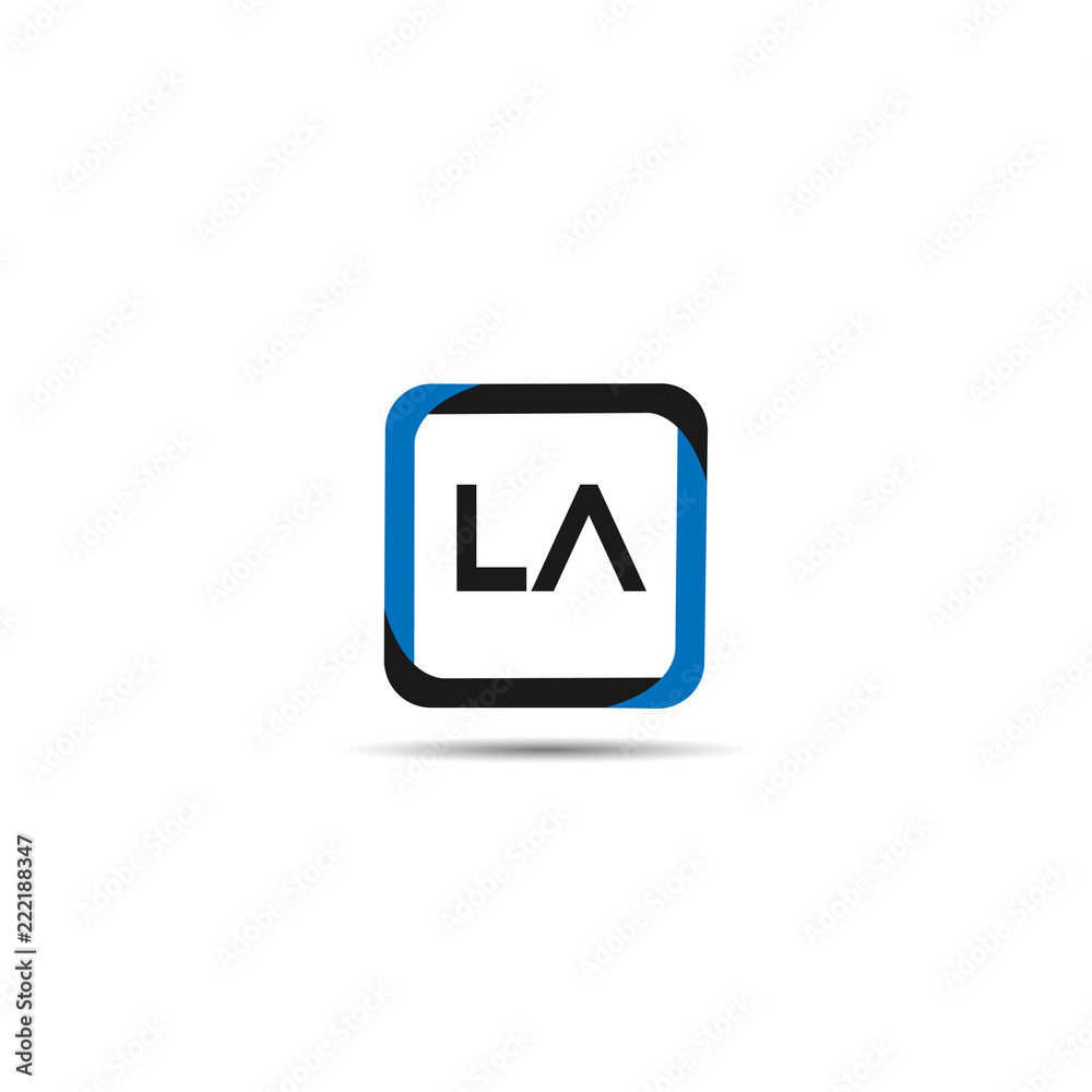 Initial Letter LA Logo Template Design Initial Letter LA Logo Template Design