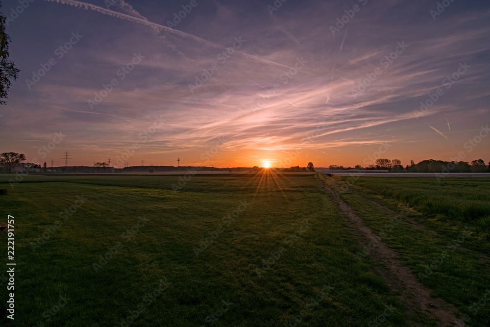 Sonnenaufgang in Darmstadt Wixhausen Sonnenaufgang in Darmstadt Wixhausen