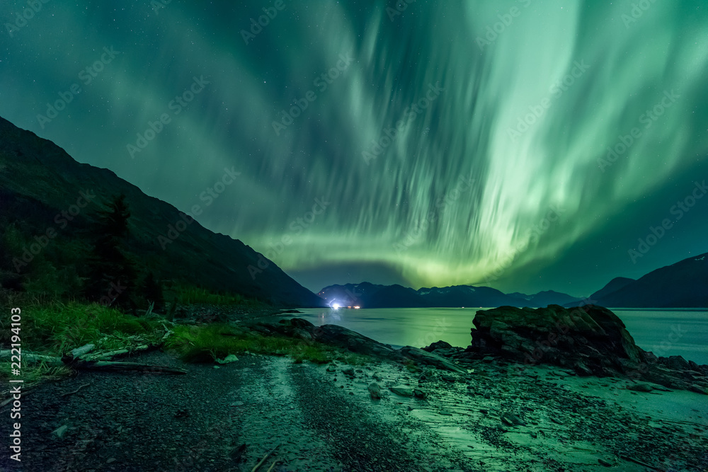 Fototapeta premium Bonfire on the beach