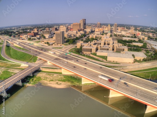 Aerial View of Dayton, Ohio in Summer photo